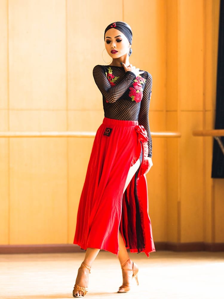 Sexy Ballroom Latin Competition Dress Cha cha Rumba Tango Latin Dance Skirt - Image 4