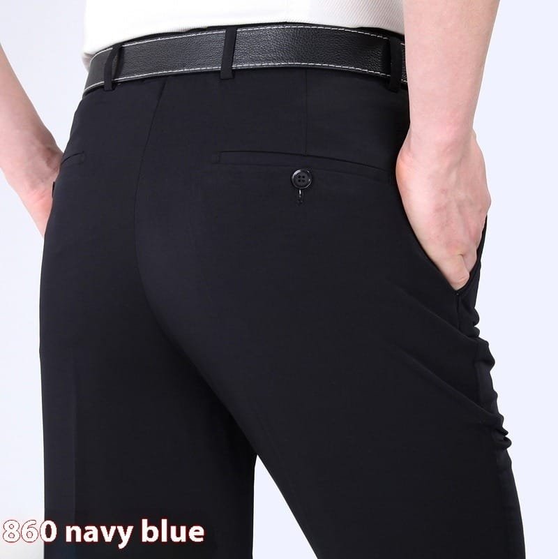 Men's Suit Pants High Waist Loose Business Formal Wear - Image 6