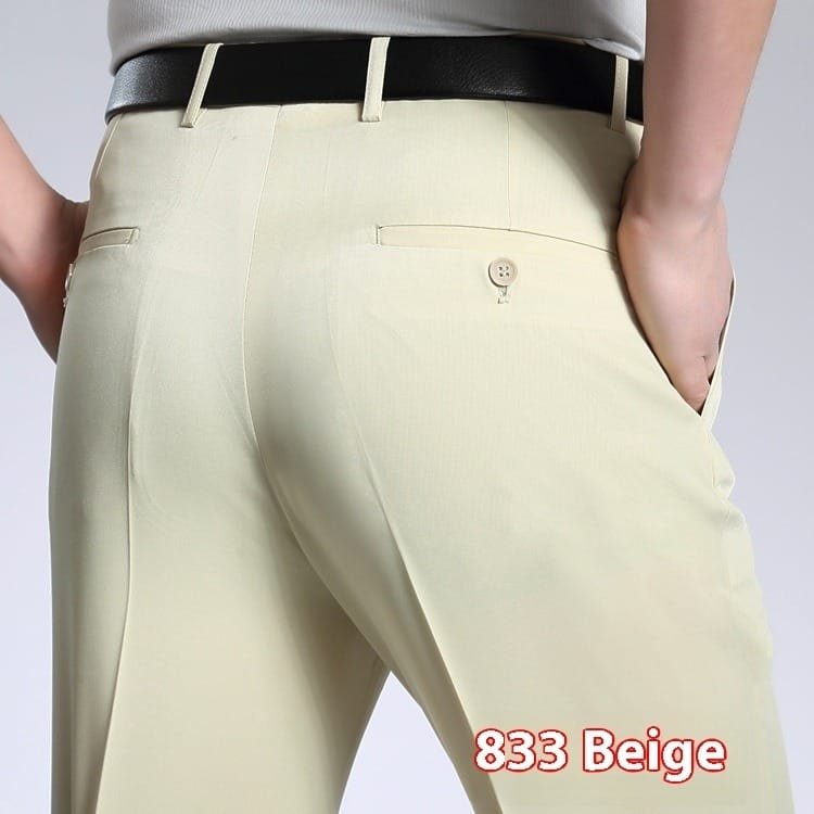 Men's Suit Pants High Waist Loose Business Formal Wear - Image 9