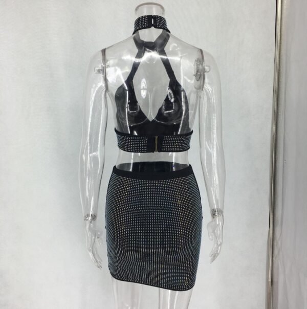 Women Diamonds Two Piece Set Dress - Image 5