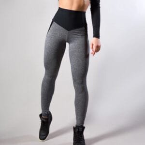 Contrasting Color Stitching Hip-Lifting Slim-Fitting Sports Running FitnessYoga Leggings