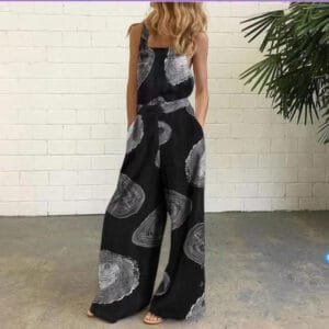 Summer Women's Loose Sleeveless Jumpsuit