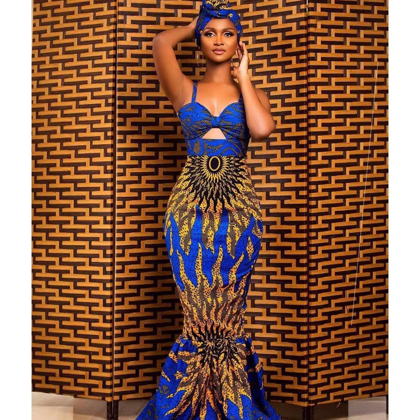 Digital Print Dress Fishtail - Image 6