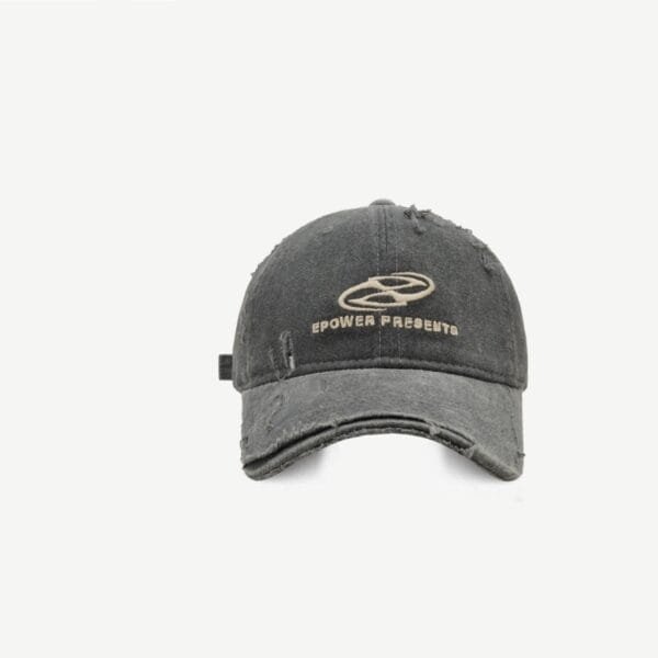 Street Make Old Ripped Denim Baseball Cap - Image 7