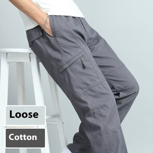 Overalls Men's Pure Cotton Casual Pants - Image 3