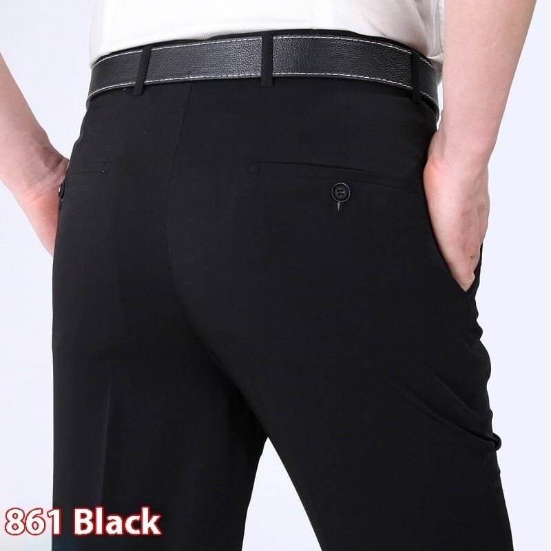 Men's Suit Pants High Waist Loose Business Formal Wear - Image 7