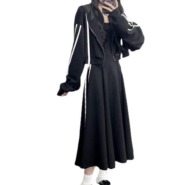 Women's Sports Suit Skirt Coat Temperament Leisure - Image 5