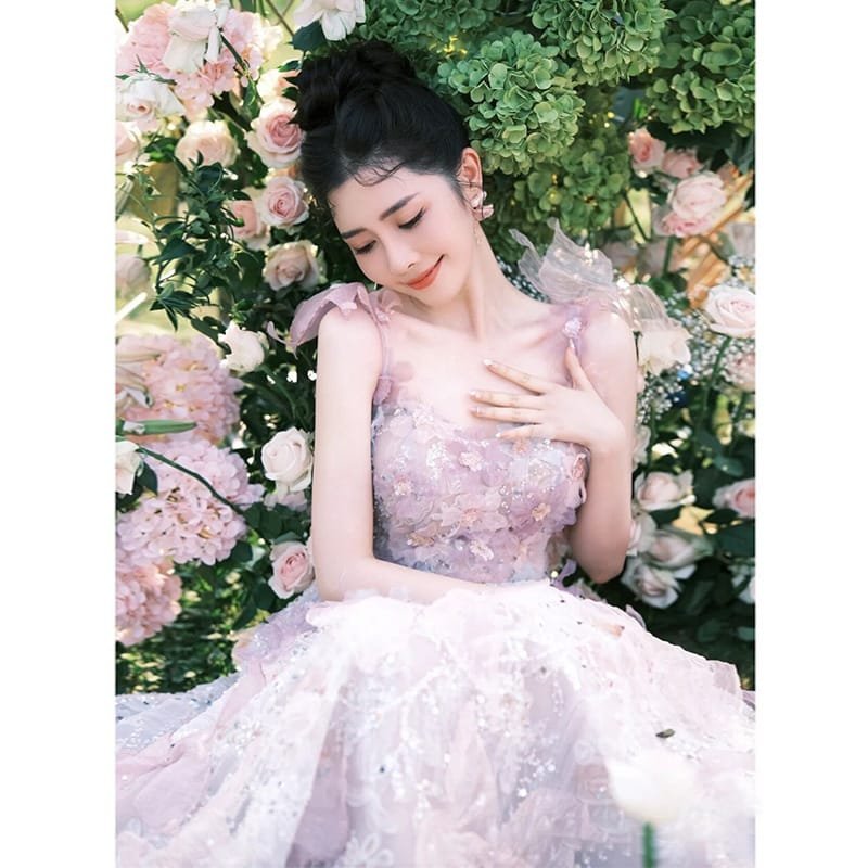 Toast Dress Lace A- Line Style Bridal Marriage Engagement Evening Dress - Image 8