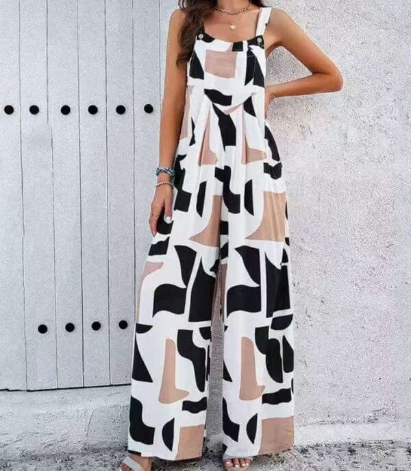 Women's Loose All-match Casual Printed Jumpsuit - Image 10