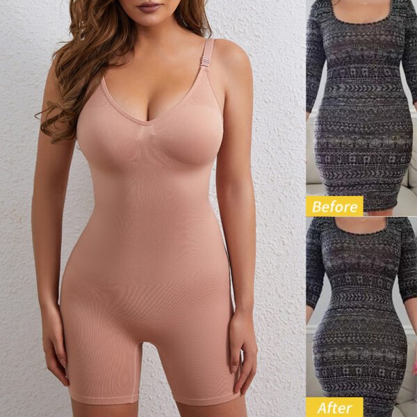 One-piece Corset Bodybuilding Belly Contraction Waist Shaping Hip Lift Women's Tights - Image 2