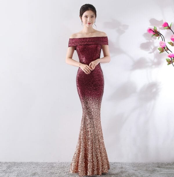 Birthday Party Dress Slimming Host Long Dress - Image 7