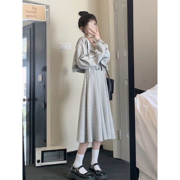 Women's Sports Suit Skirt Coat Temperament Leisure - Image 2