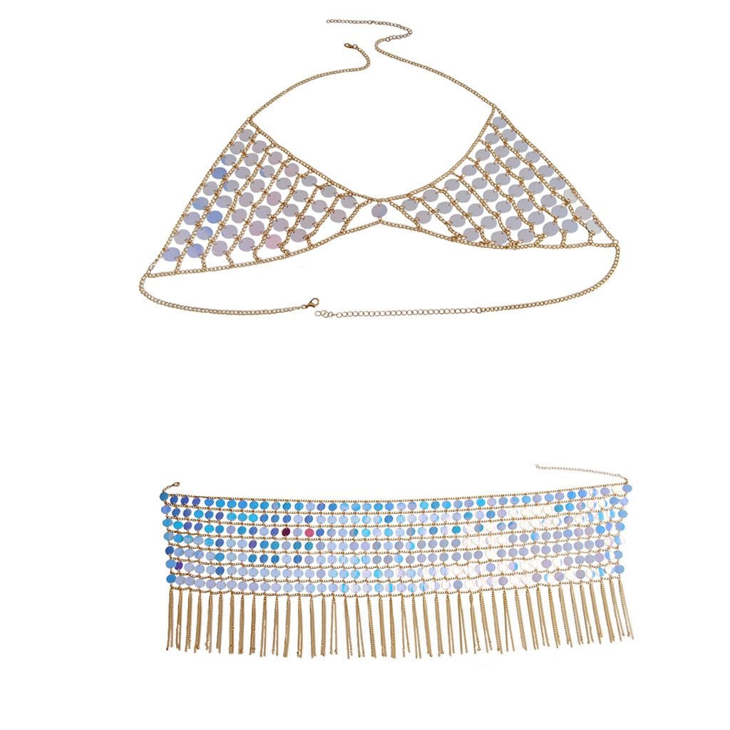 Glorious Sequin Dress Nightclub Costume - Image 4