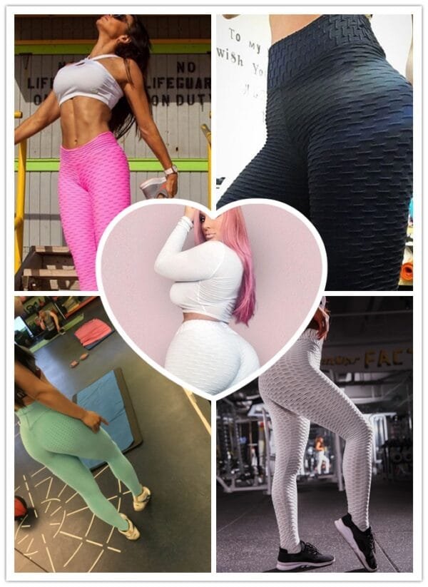 Booty Lifting Anti Cellulite Scrunch Leggings Without Pocket - Image 6