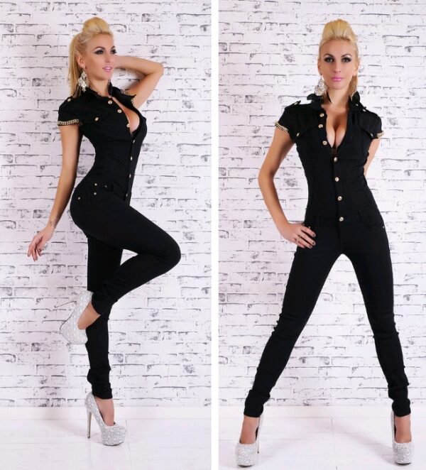 Women's new spring and autumn casual sports jumpsuit European and American casual pants jumpsuit - Image 3