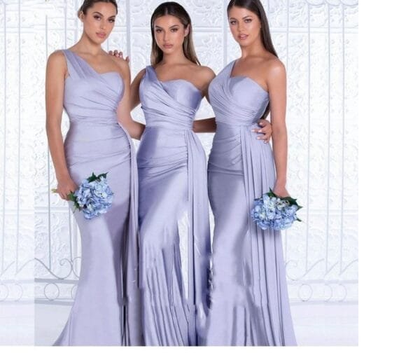 Plus Size Fat MM Mermaid One Shoulder Elegant Wedding Dress - Image 9