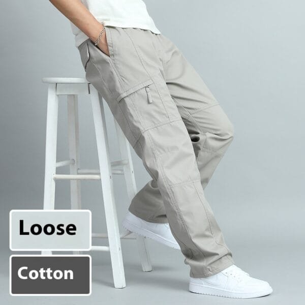 Overalls Men's Pure Cotton Casual Pants - Image 4