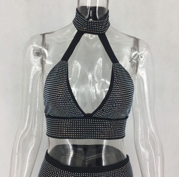 Women Diamonds Two Piece Set Dress - Image 4