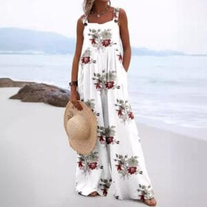 Summer New Digital Printing Romper Women's Clothing