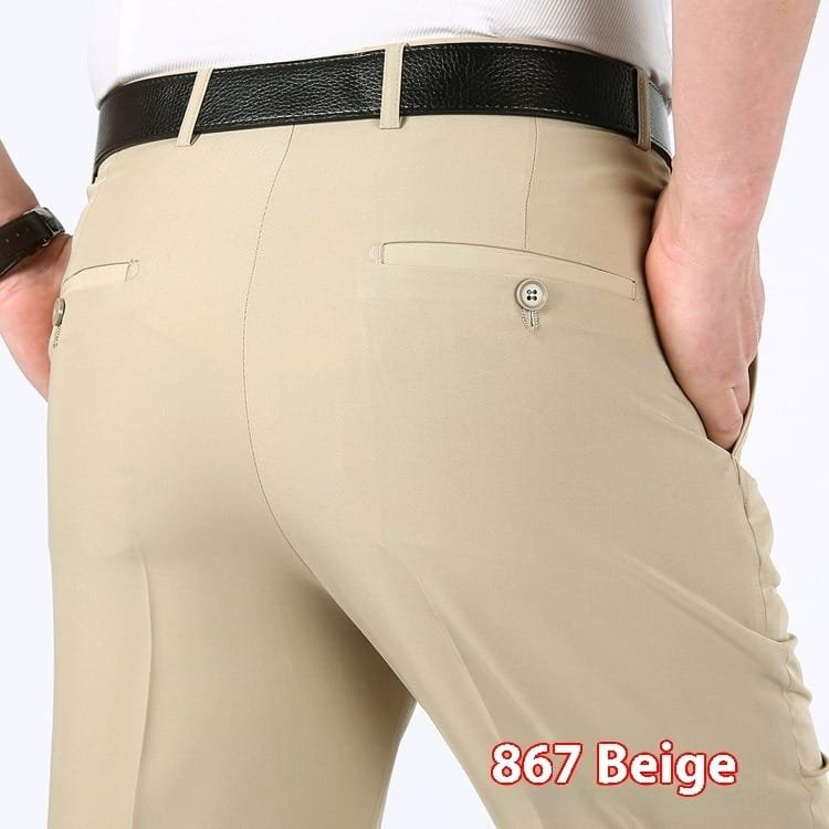 Men's Suit Pants High Waist Loose Business Formal Wear - Image 10