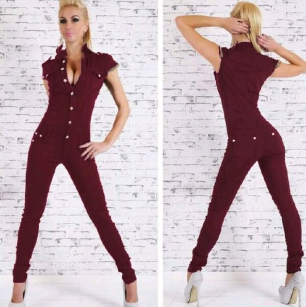 Women's new spring and autumn casual sports jumpsuit European and American casual pants jumpsuit - Image 7