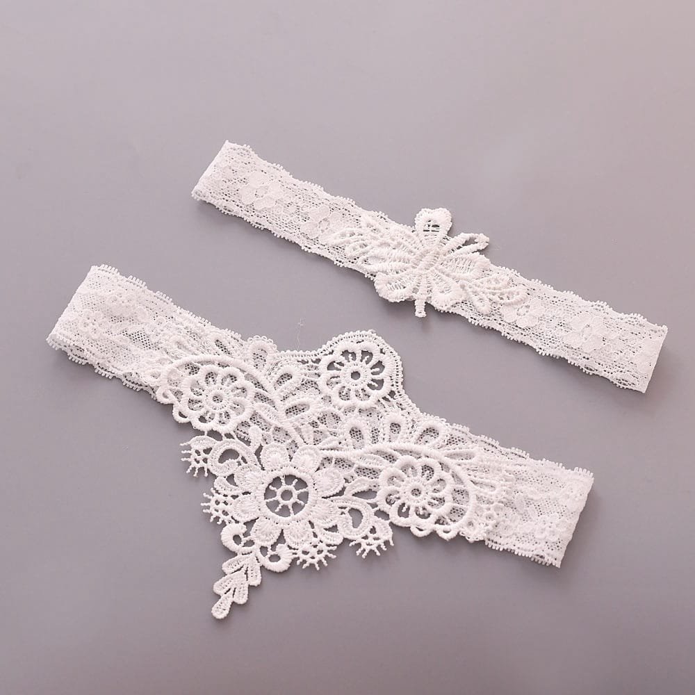 Lace Garter Belt Wedding Leg Loop Leg Strap - Image 5
