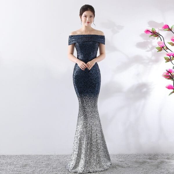 Birthday Party Dress Slimming Host Long Dress - Image 2