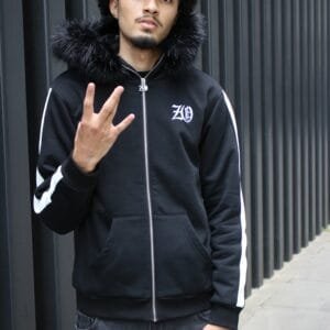 Black Detachable fur jacket