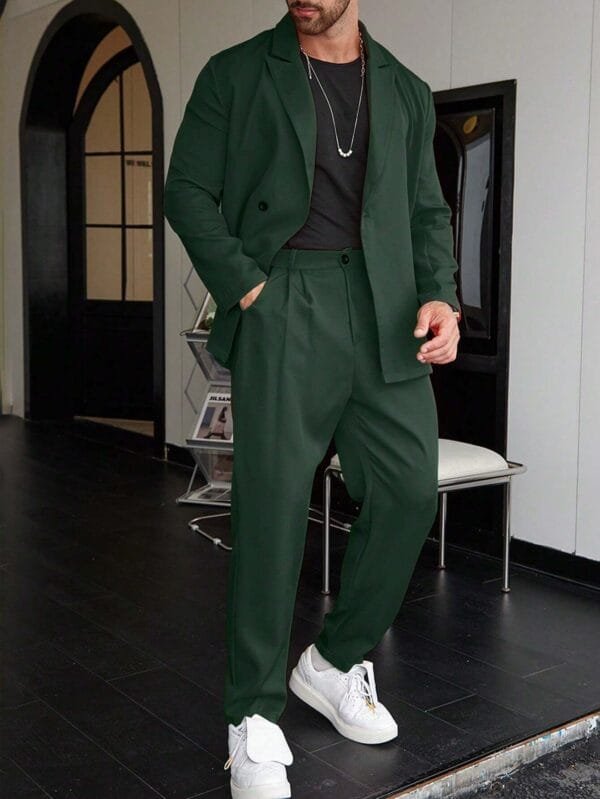 Spring And Autumn Personality Trend Loose Men's Suit - Image 8