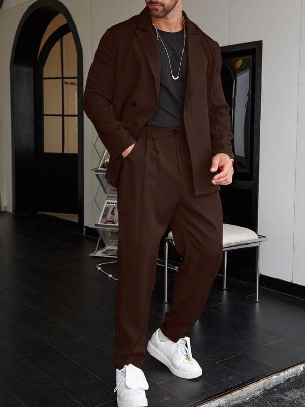 Spring And Autumn Personality Trend Loose Men's Suit - Image 9