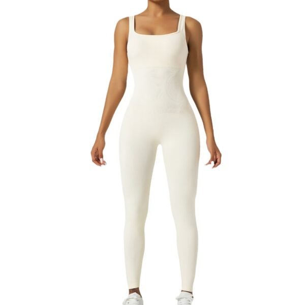 Nude Feel Yoga Jumpsuit Women's Beauty Back Fitness Sports Jumpsuit - Image 3