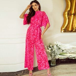 Fashion New Leopard Print Jumpsuit Women