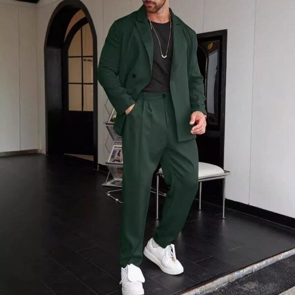 Spring And Autumn Personality Trend Loose Men's Suit - Image 3