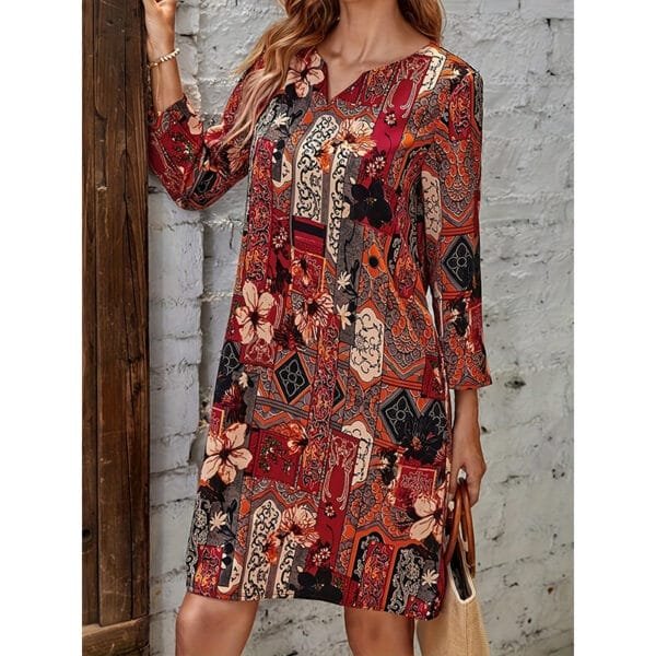 High-end Ice Silk Mother Dress For The Elderly Dress - Image 4