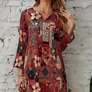 High-end Ice Silk Mother Dress For The Elderly Dress