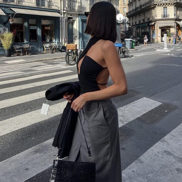 Fashion Personality Hot Girl Street Style Bottoming Slim Jumpsuit - Image 4