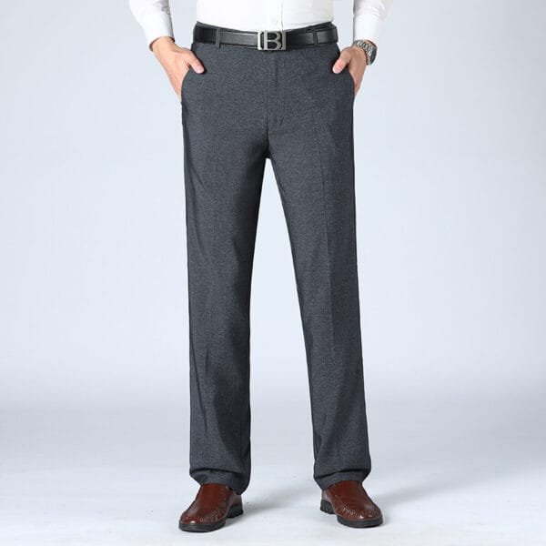 Men's Straight-leg Pants Loose High Waist Suit Pants - Image 10