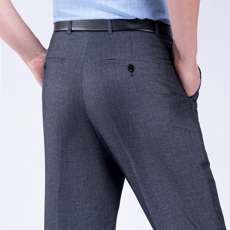 Men's Suit Pants High Waist Loose Business Formal Wear - Image 3