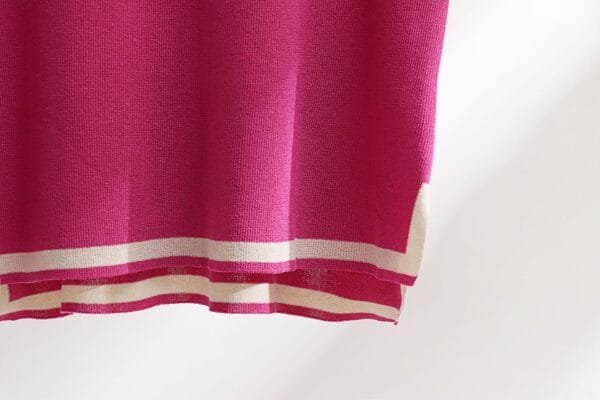 Classic Style Ice Silk Knitting Suit Female Spring And Summer Two-piece Set - Image 9