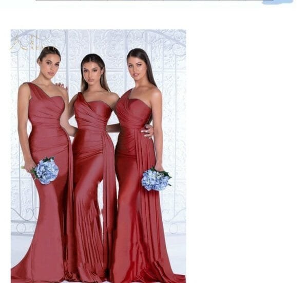 Plus Size Fat MM Mermaid One Shoulder Elegant Wedding Dress - Image 6