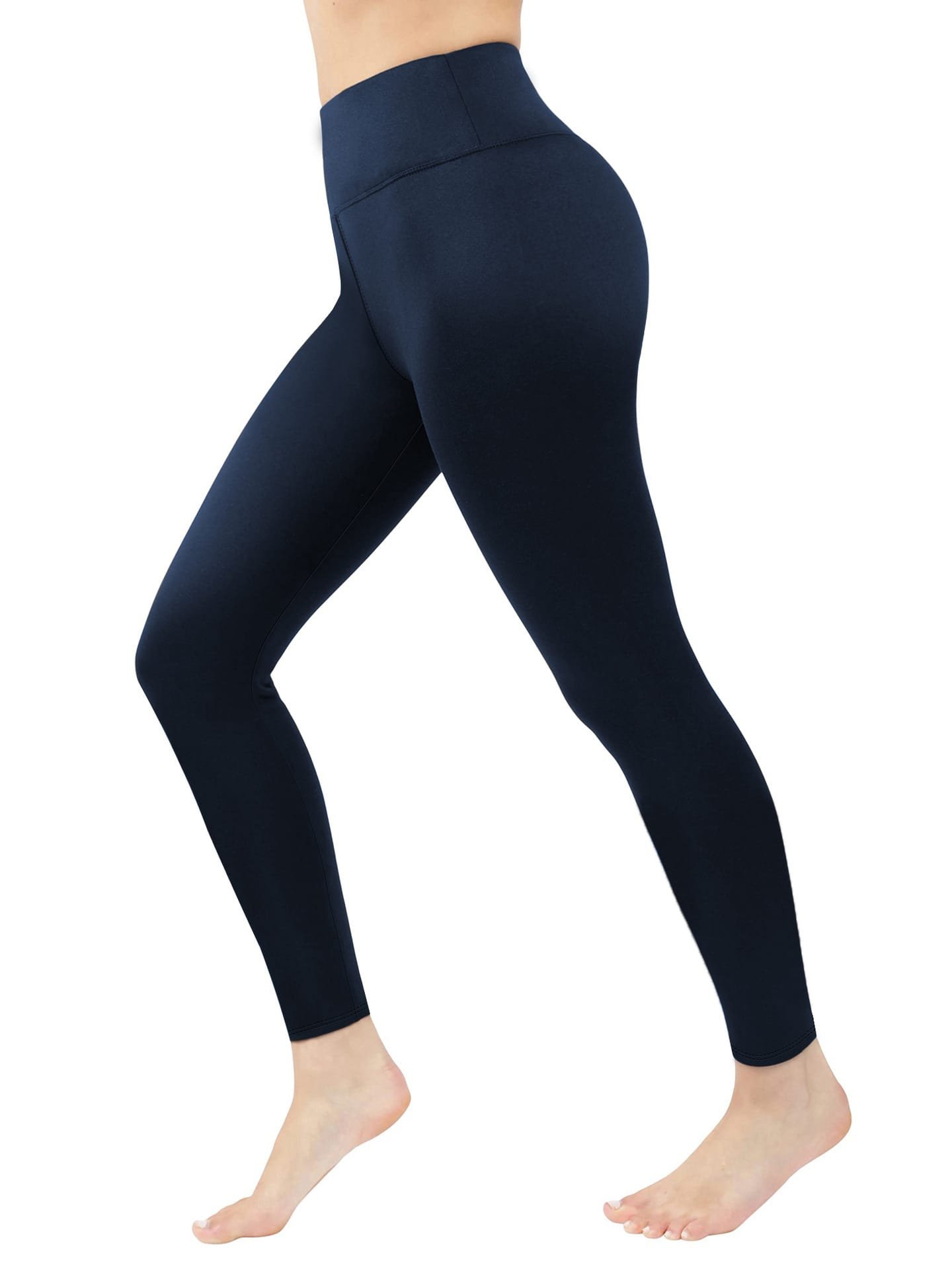 Fleece Lined Padded Warm Keeping Women's High Waist Tight Leggings - Image 8
