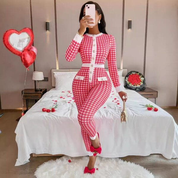 Autumn And Winter European And American Women's Clothing Tight Jumpsuit - Image 4