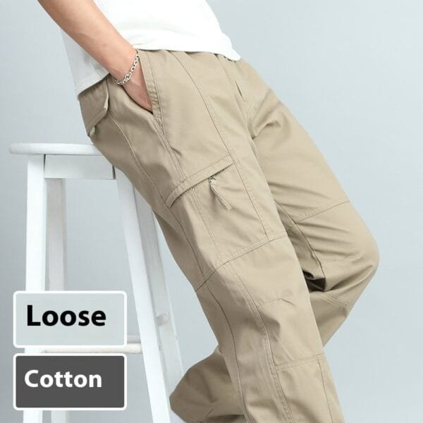 Overalls Men's Pure Cotton Casual Pants - Image 5
