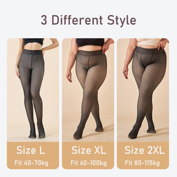 Black See-through Leggings Seamless - Image 4