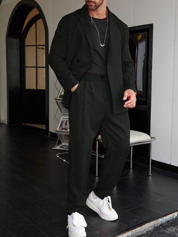 Spring And Autumn Personality Trend Loose Men's Suit - Image 5