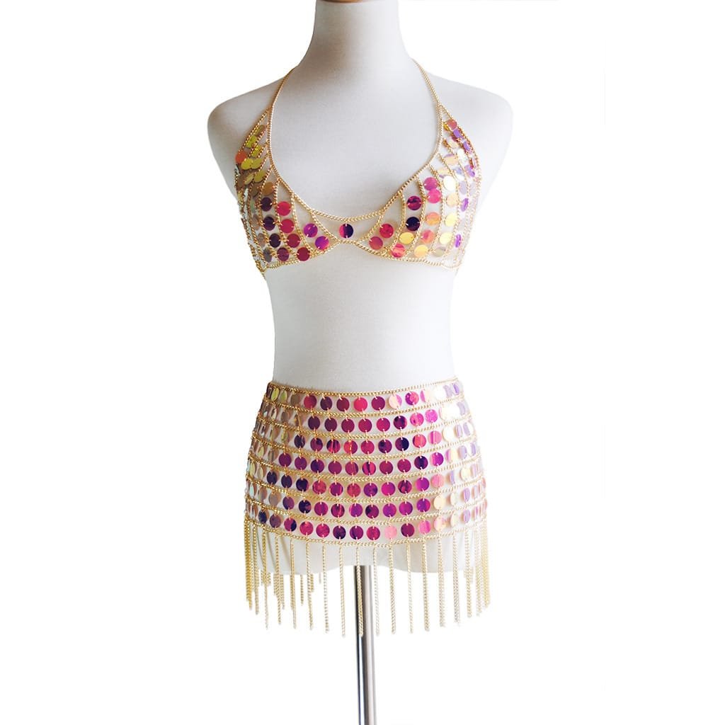 Glorious Sequin Dress Nightclub Costume - Image 5