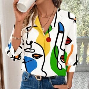 Women Clothes Women's Casual Office Blouse